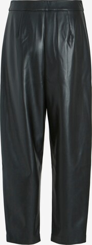 VILA Štandardný strih Plisované nohavice - Čierna