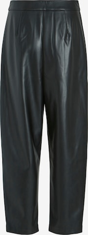 VILA Regular Plissert bukse i svart