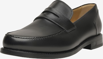 Henry Stevens Classic Flats 'Haywood PL' in Black: front
