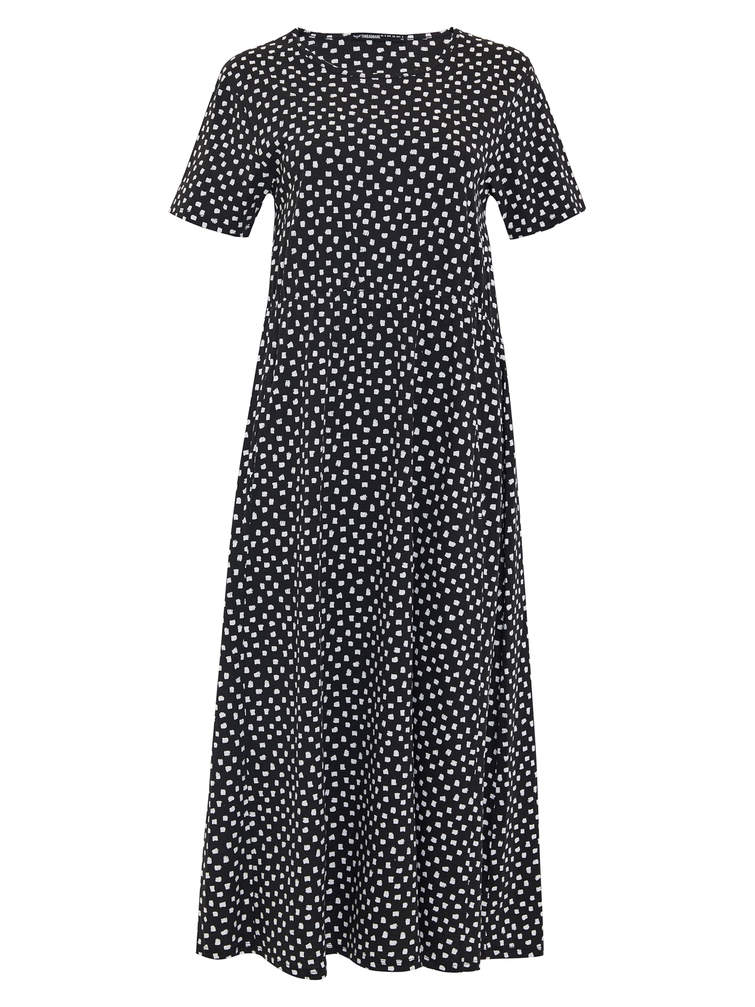 Threadbare Zomerjurk 'Danni' in Zwart: voorkant