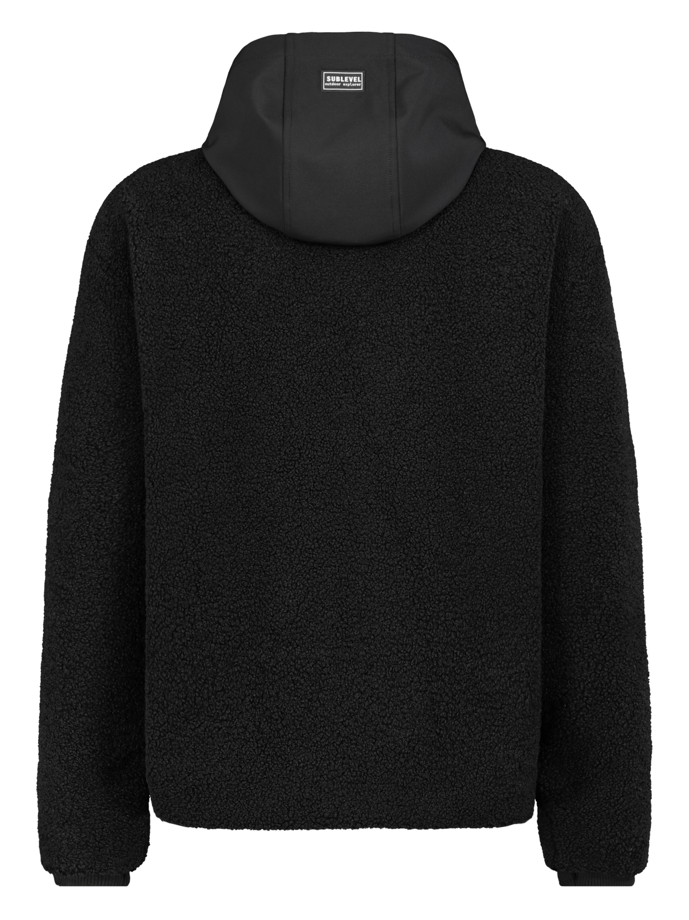 Sublevel Fleece jas in Zwart