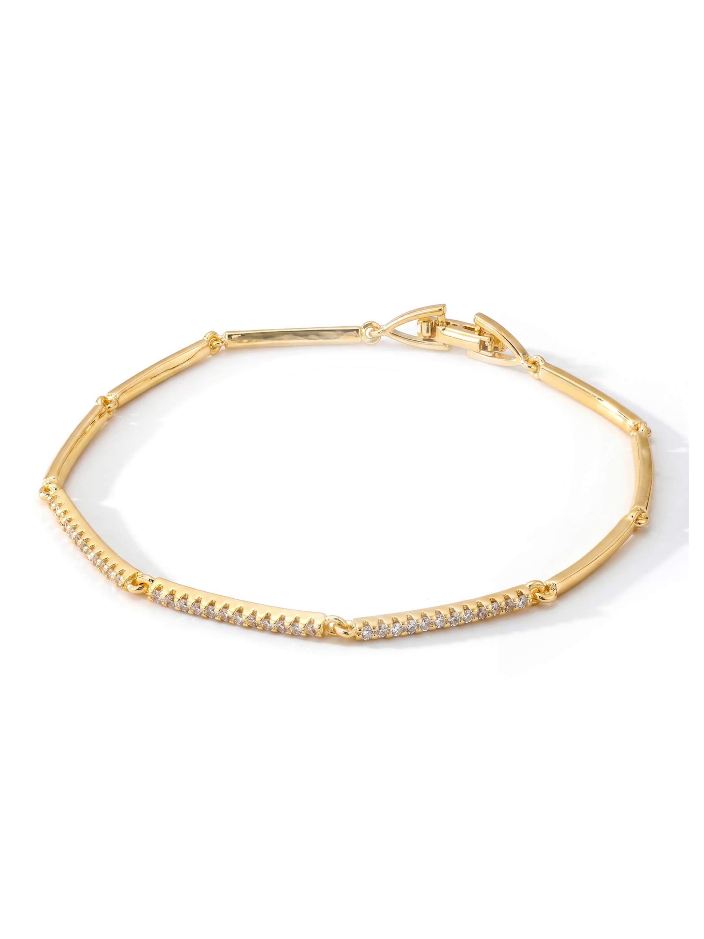 Luxenter Bracelet 'Ranme' en 15 - 20 cm en or, Vue avec produit