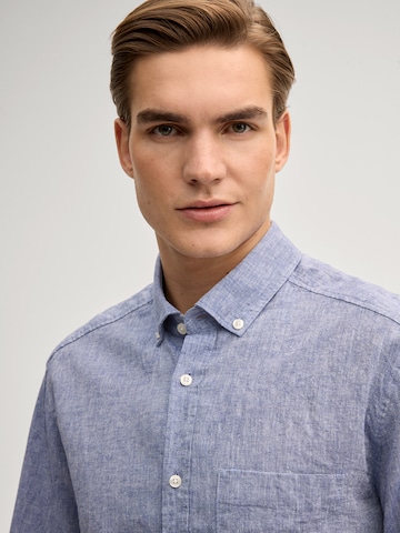 JOOP! Jeans Regular fit Button Up Shirt 'Hali' in Blue