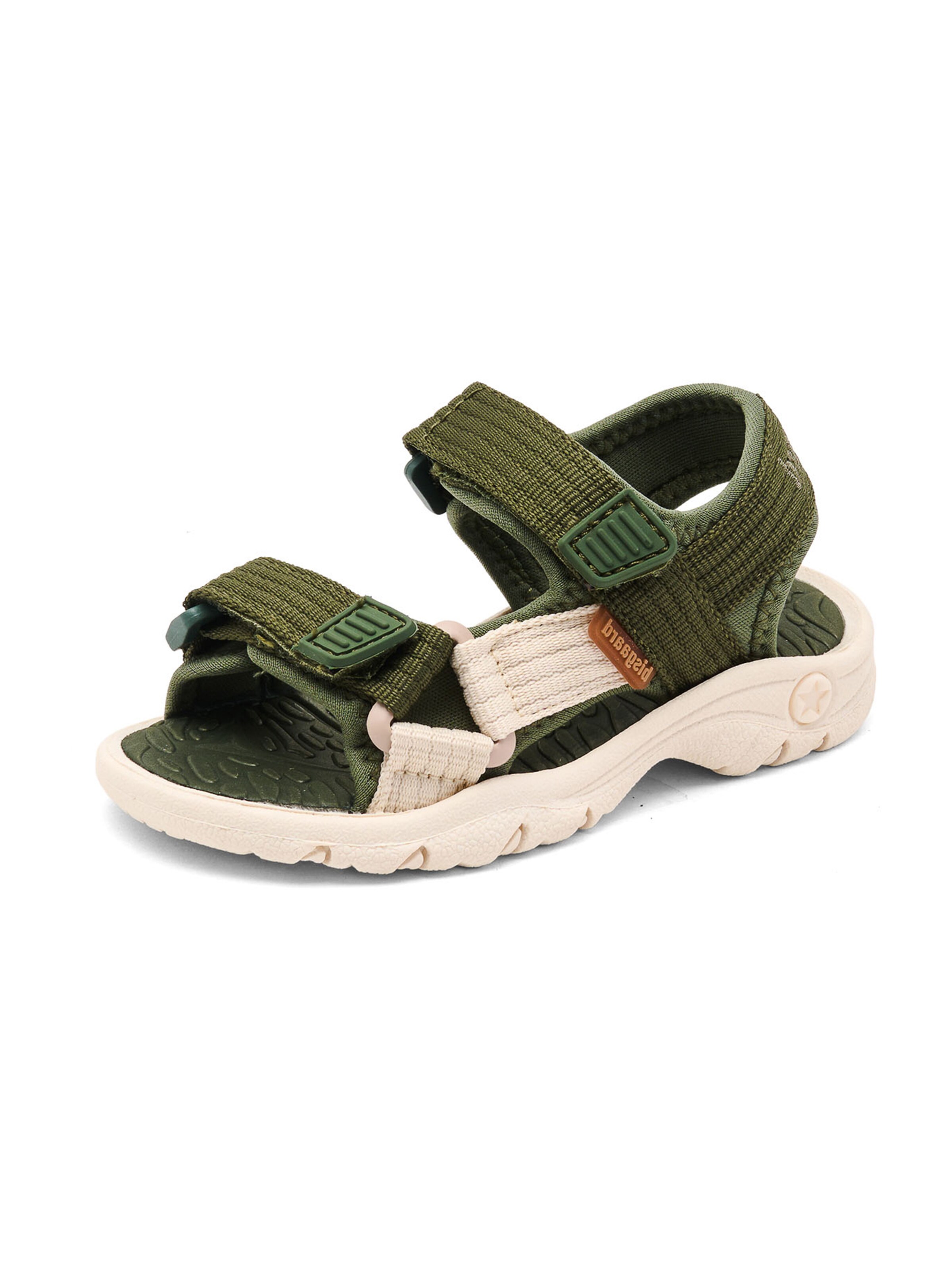 BISGAARD Odprti čevlji 'Nico' | zelena barva: sprednja stran