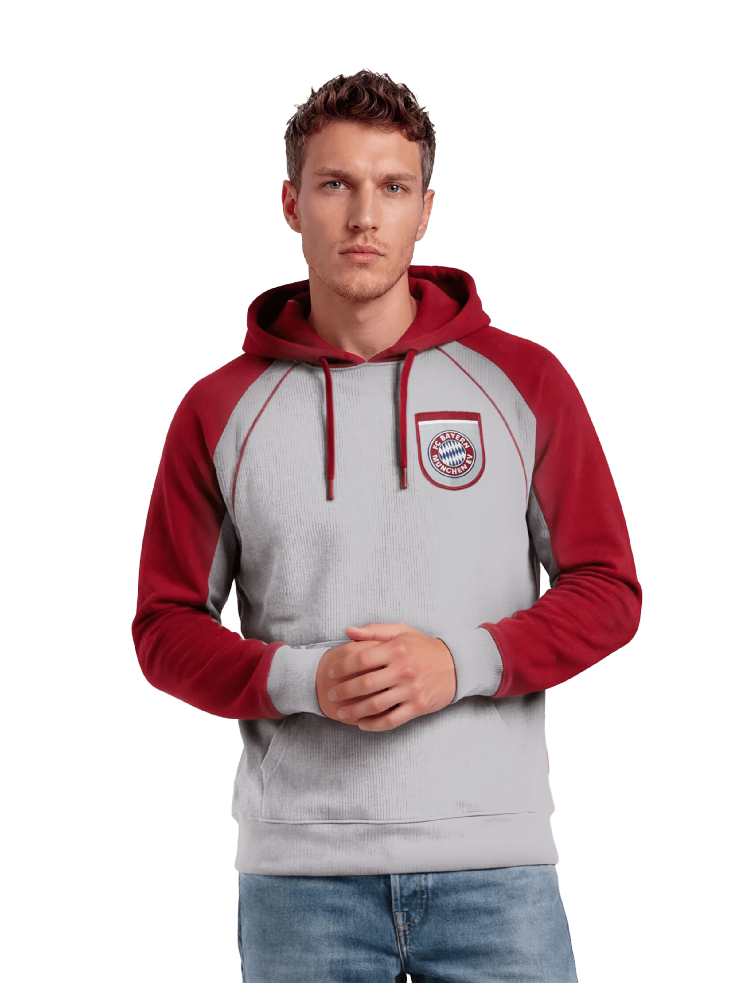 FC BAYERN MÜNCHEN Sweatshirt in Grey: front