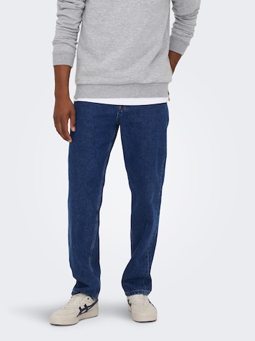 Loosefit Jean 'Edge' Only & Sons en bleu : devant