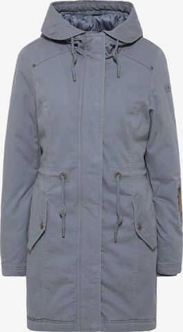 DreiMaster Vintage Winterparka in Blauw: voorkant