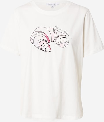 T-Shirt 'MINDY' de la Olivia Rubin pe alb: față