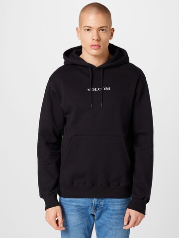 Volcom Sweatshirt in Black: front