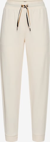 BOSS Pajama Pants in White: front