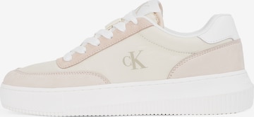 Calvin Klein Jeans - Zapatillas deportivas bajas en blanco: frente