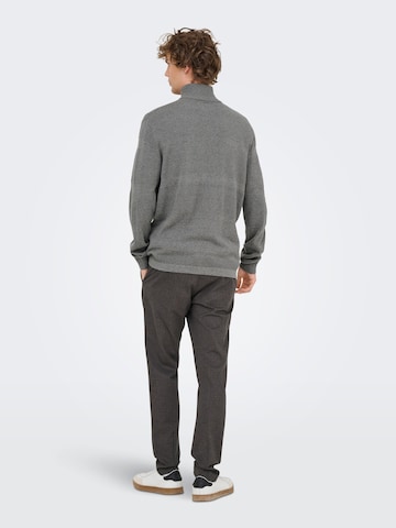 Vestes en maille 'ONSMalik' Only & Sons en gris