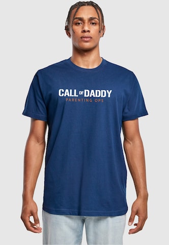 Merchcode Shirt 'Fathers Day - Call of Daddy' in Blue: front