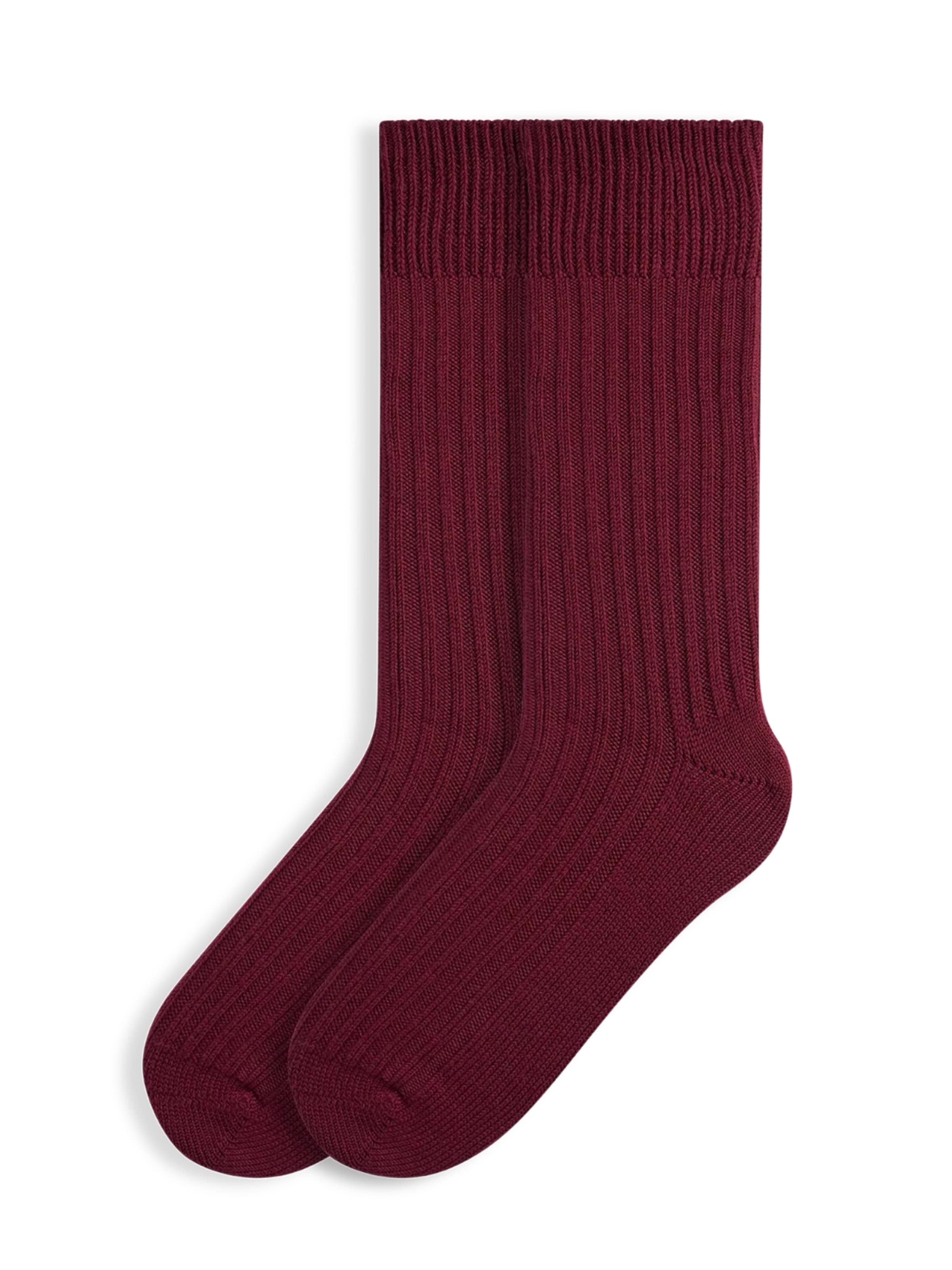 Von Jungfeld Socks 'Merino' in Red: front