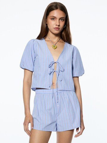 Chemisier Pull&Bear en bleu : devant