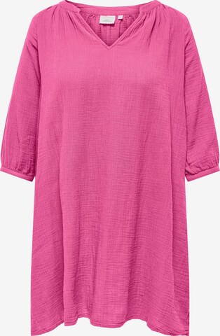 ONLY Carmakoma Blousejurk 'THYRA' in Roze: voorkant