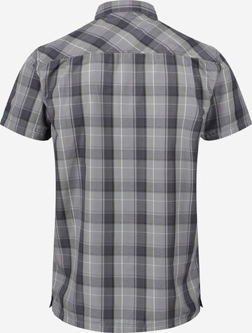 REGATTA Regular fit Athletic Button Up Shirt 'Kalambo IV' in Grey