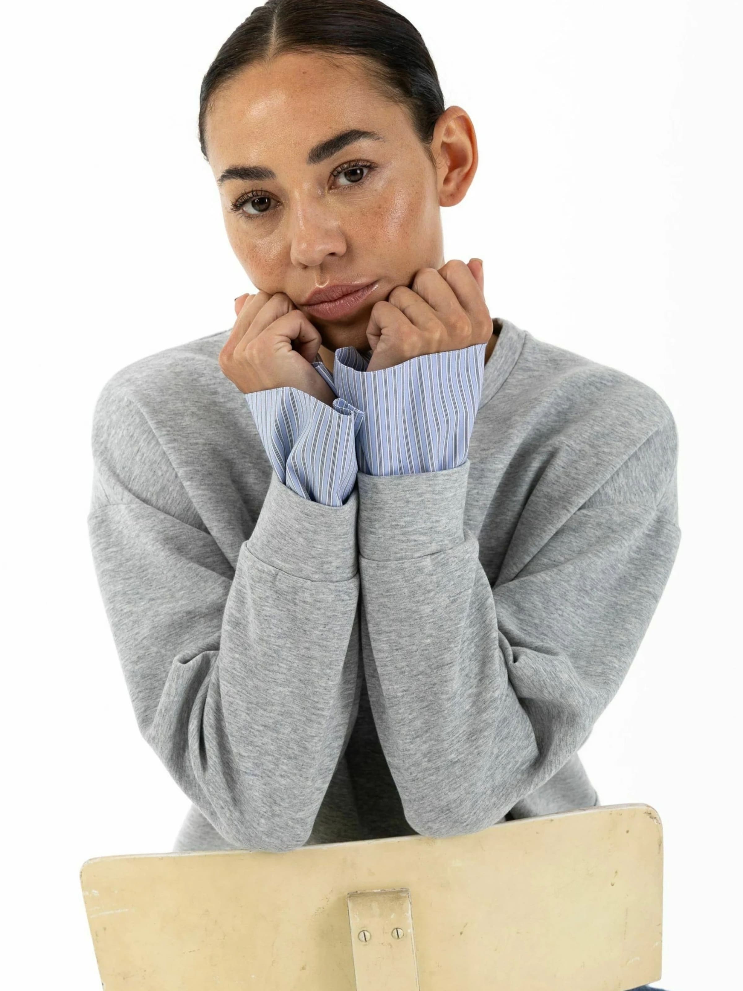 Coster Copenhagen Sweter ' Sweatshirt ' w kolorze szary