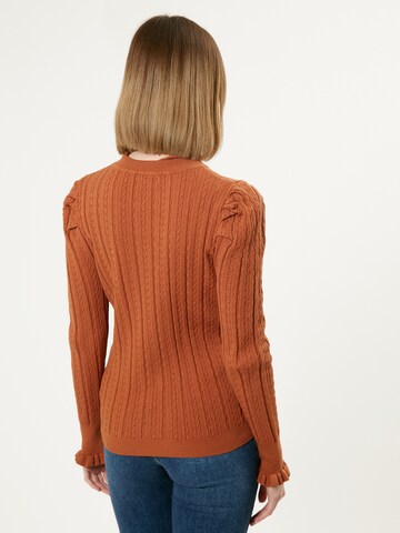 Influencer Pullover in Braun