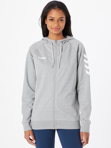 Hummel Sportsweatjacke in Grau: predná strana