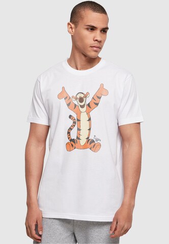 ABSOLUTE CULT Shirt 'Winnie The Pooh - Tigger' in White: front