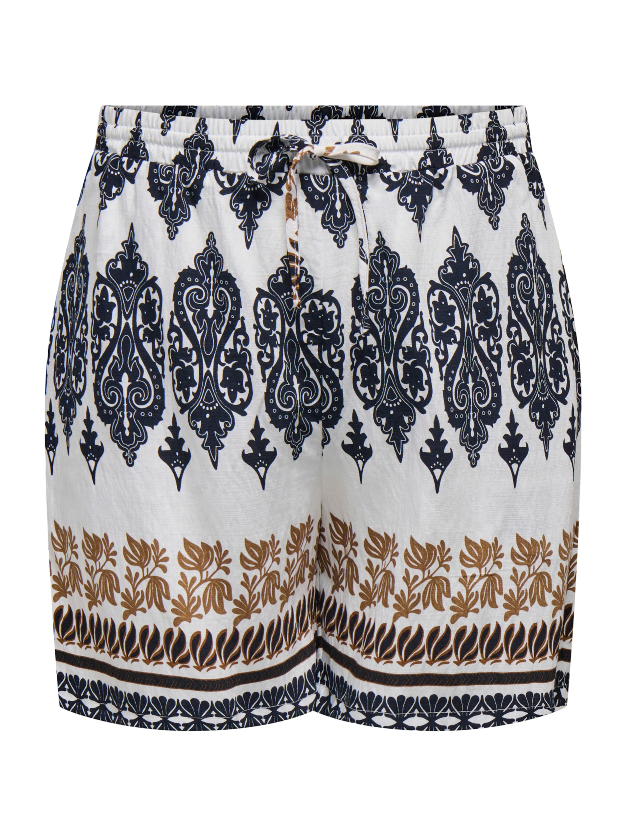 balta ONLY Carmakoma Standartinis Kelnės 'CARHAVANA': priekis