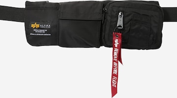 ALPHA INDUSTRIES Fanny Pack in Black: front