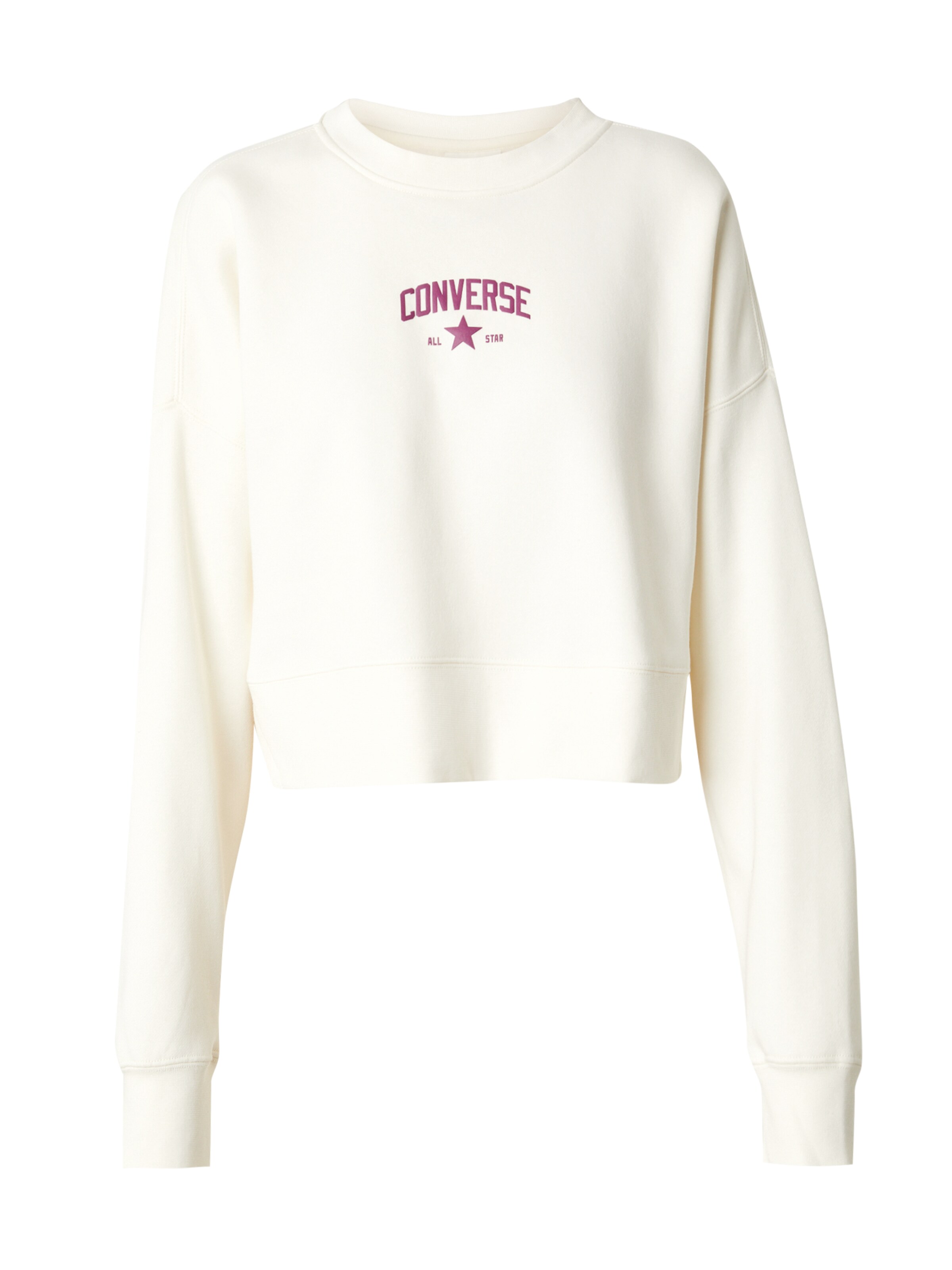 CONVERSE Μπλούζα φούτερ σε λευκό: μπροστά