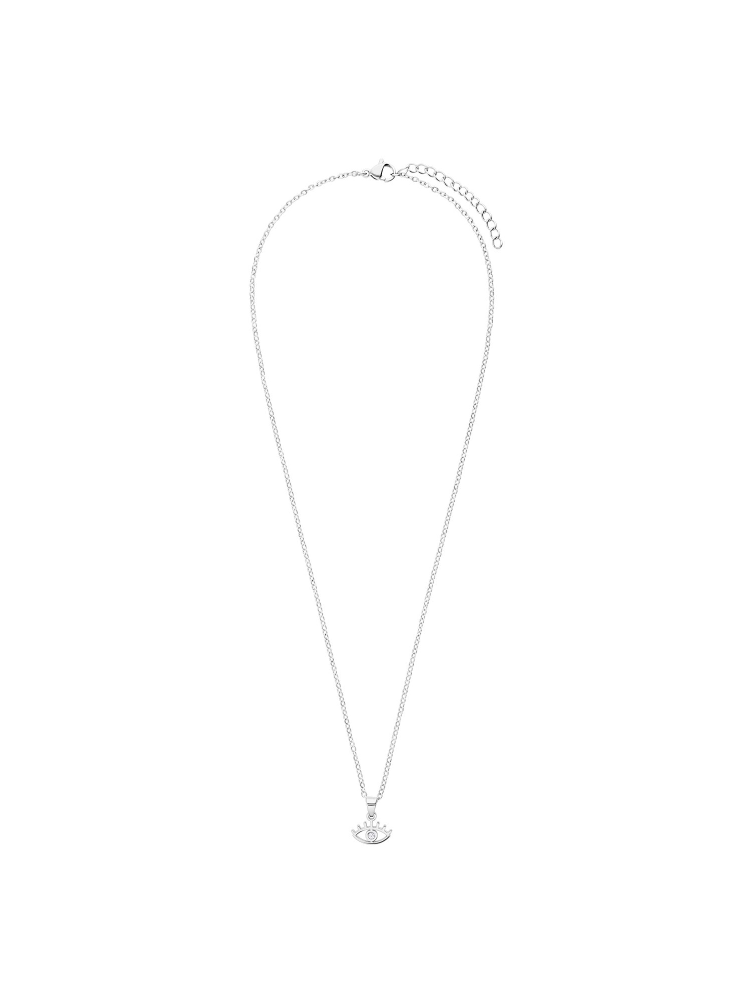 Lucardi Necklace 'Statement' in Silver: front