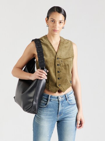 G-Star RAW - Chaleco para traje en verde: frente