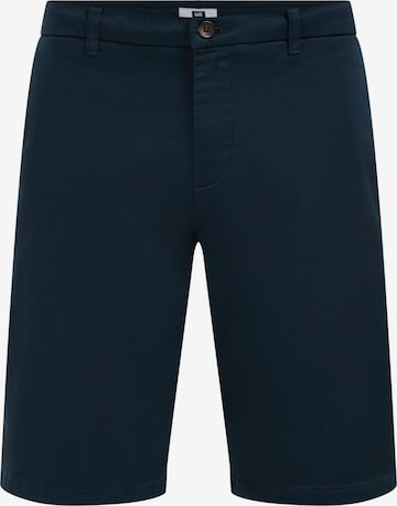 WE Fashion Slimfit Chino in Blauw: voorkant