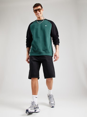 Iriedaily Sweatshirt 'De College' i grön: framsida