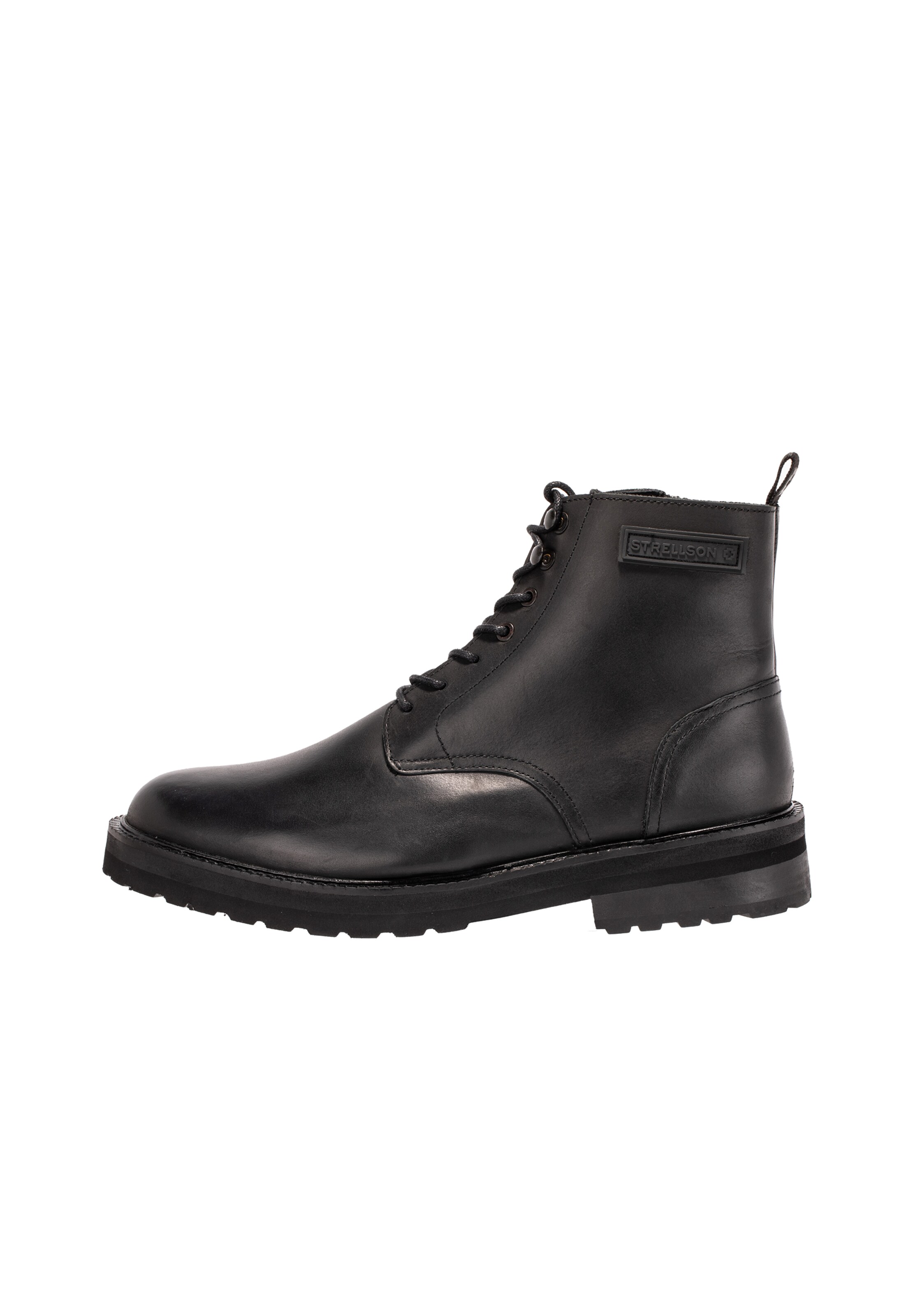 STRELLSON Lace-up boots 'Scott Pineham' in Black: front