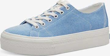 Baskets basses TAMARIS en bleu : devant