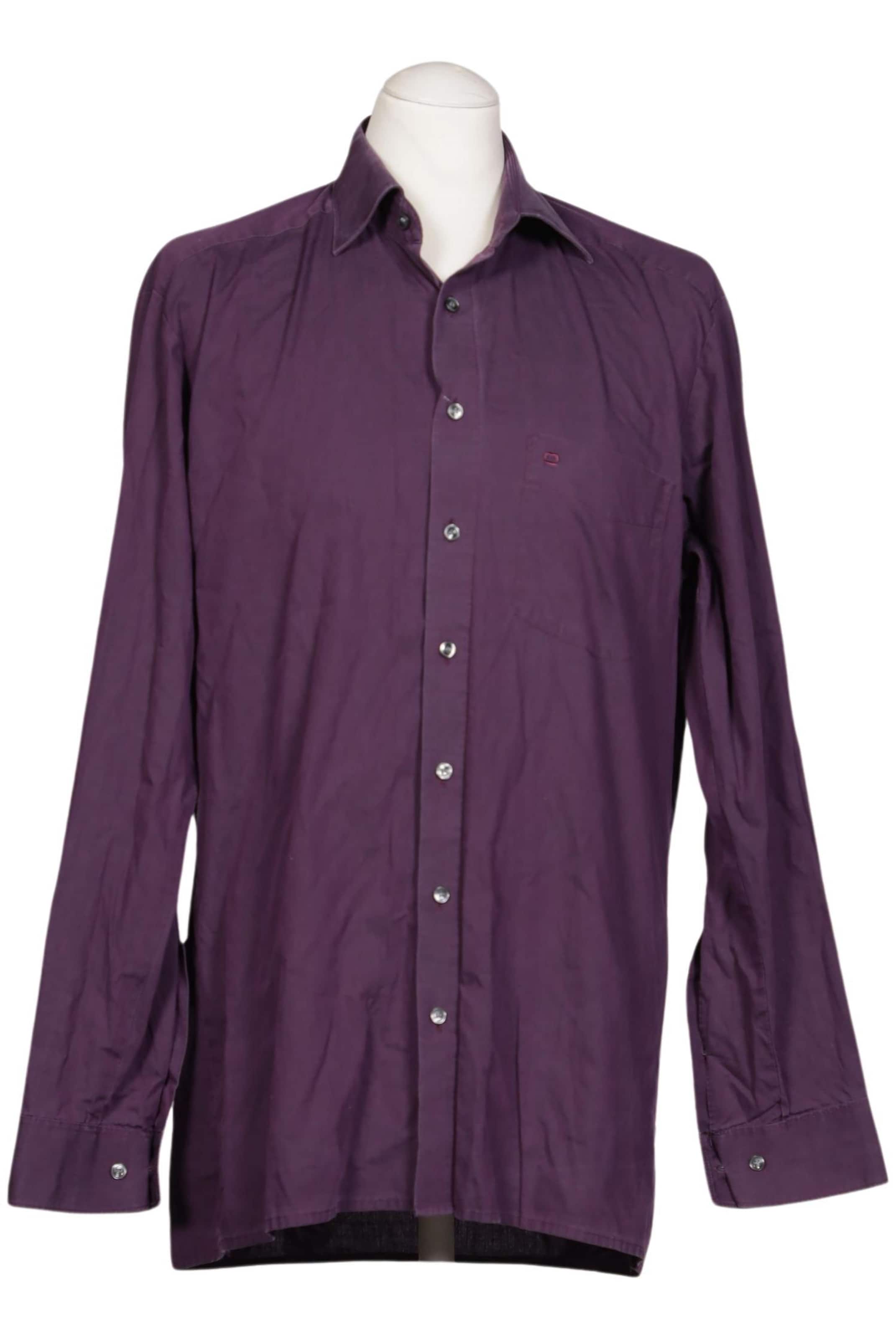 OLYMP Button Up Shirt in L in Purple: front