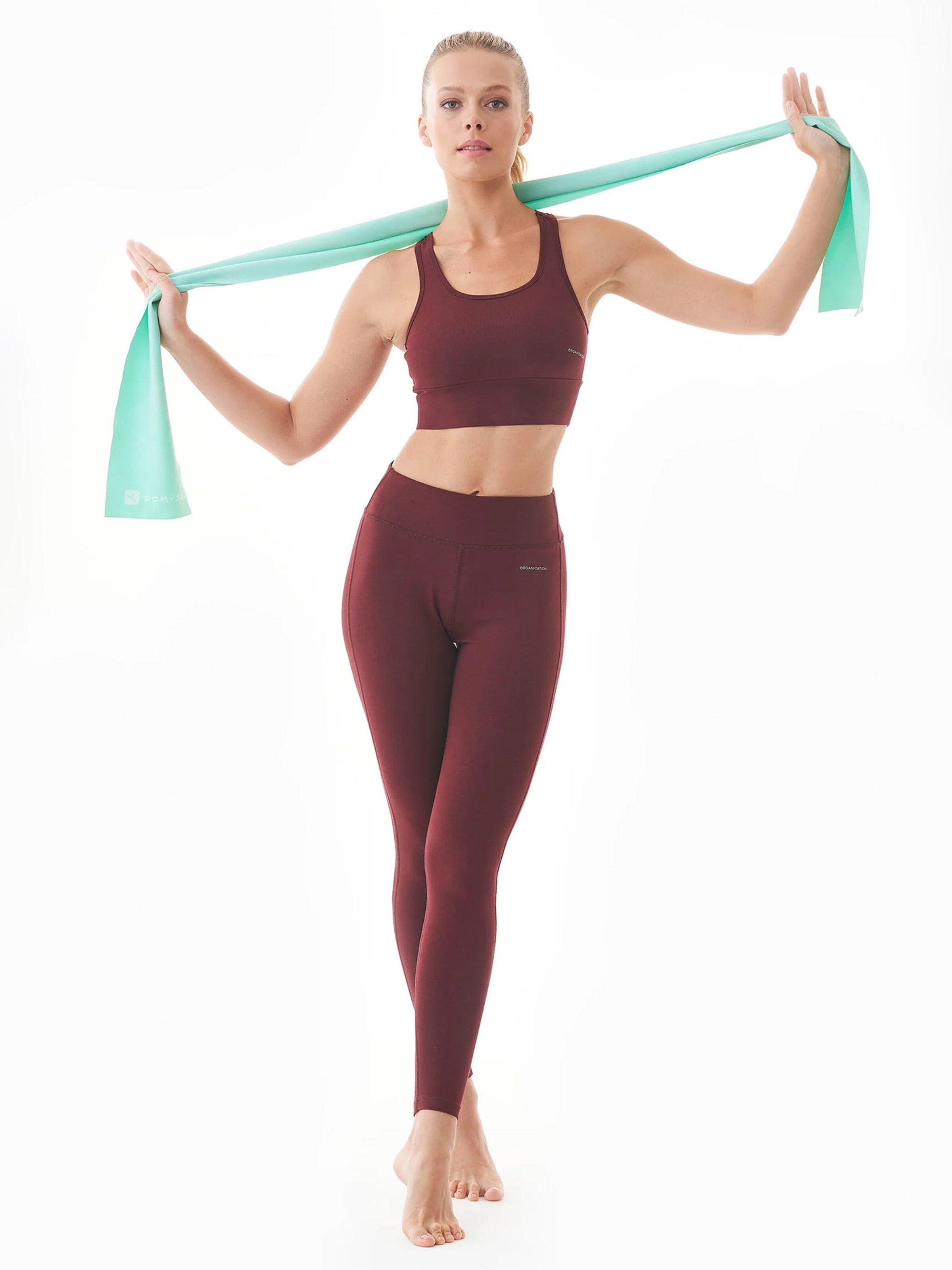 Organication Skinny Leggings in Red