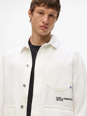 KARL LAGERFELD JEANS Kevad-sügisjope, värv valge