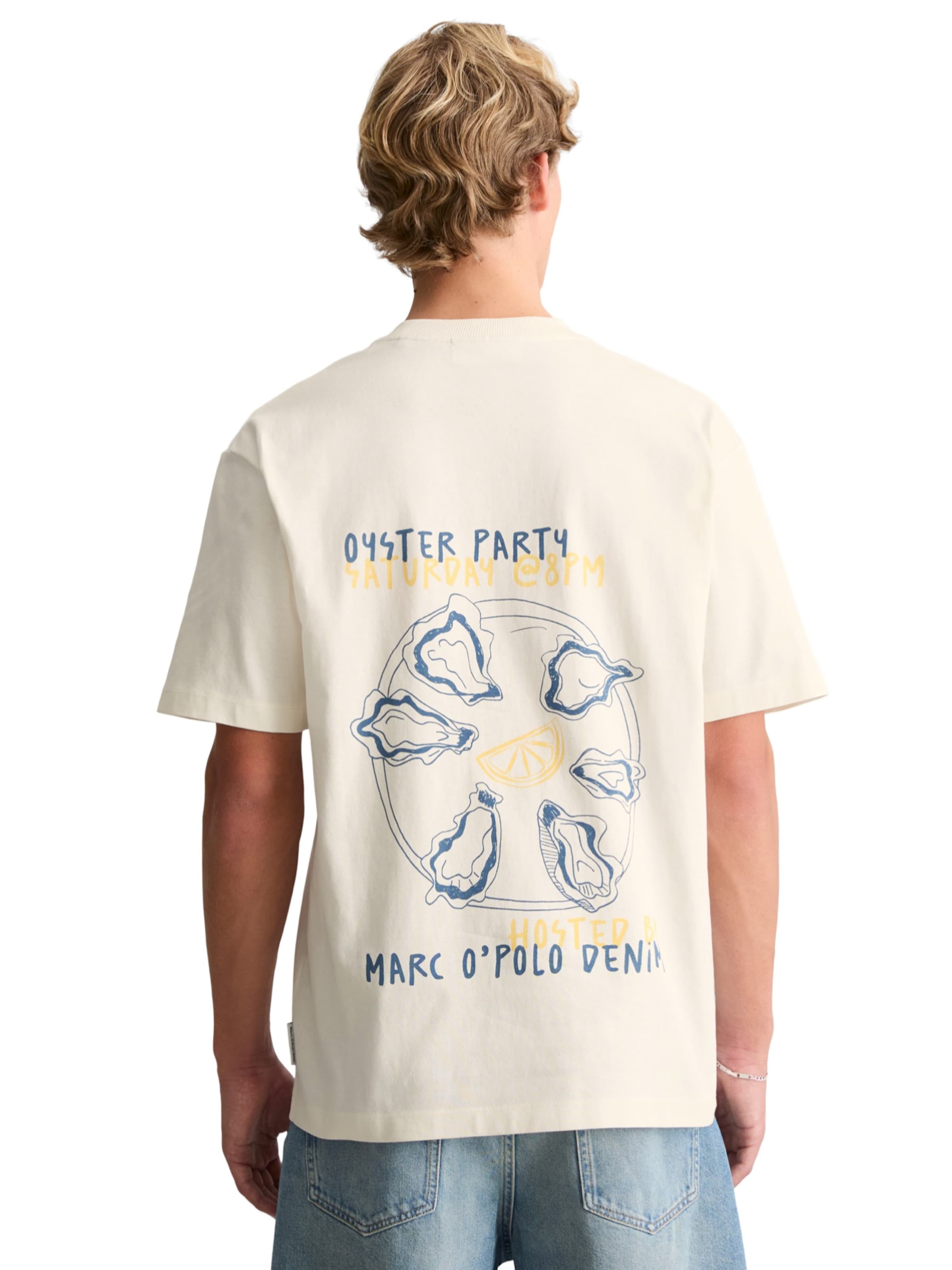 Marc O'Polo DENIM Μπλουζάκι σε λευκό: μπροστά