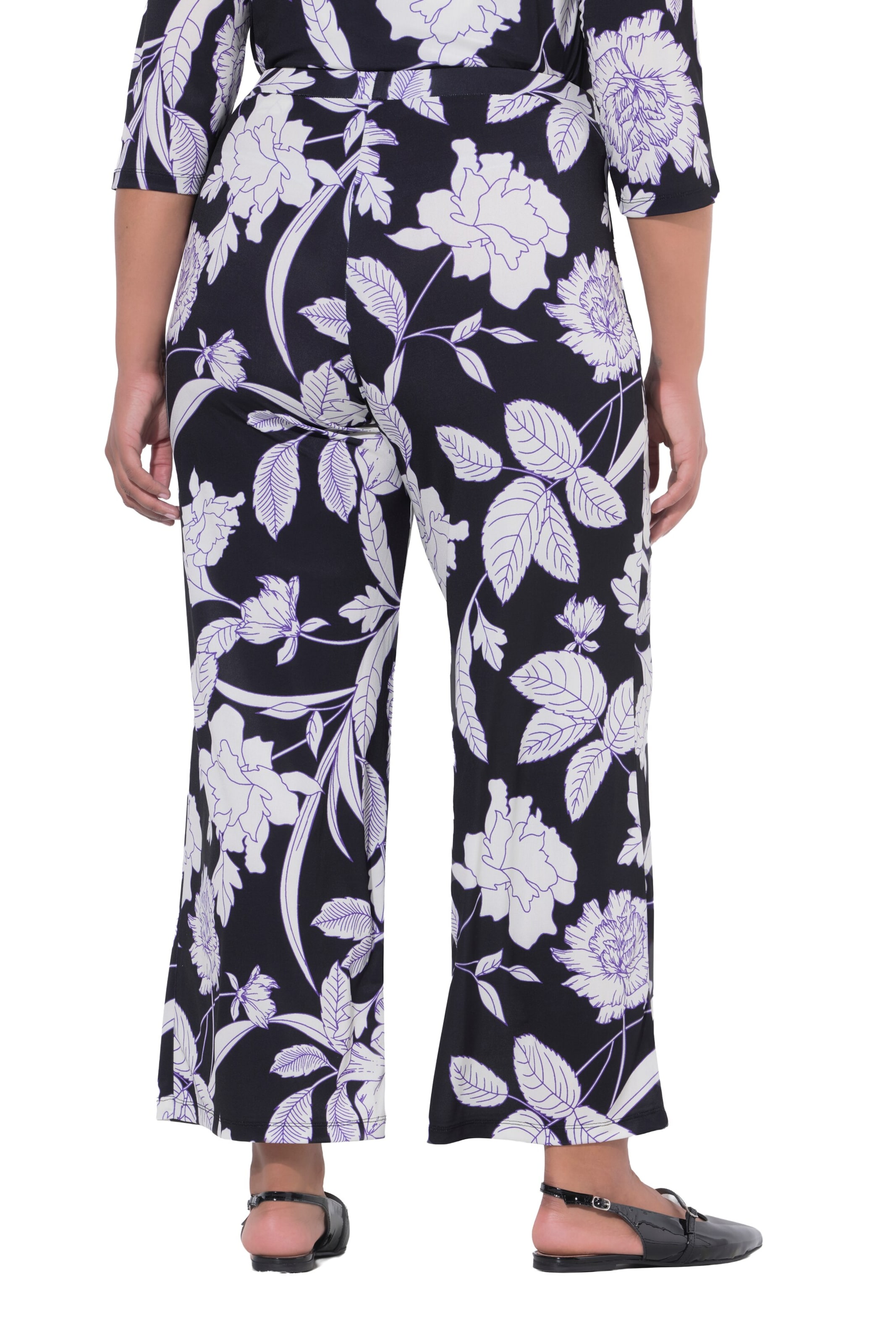 Ulla Popken Regular Broek in Zwart