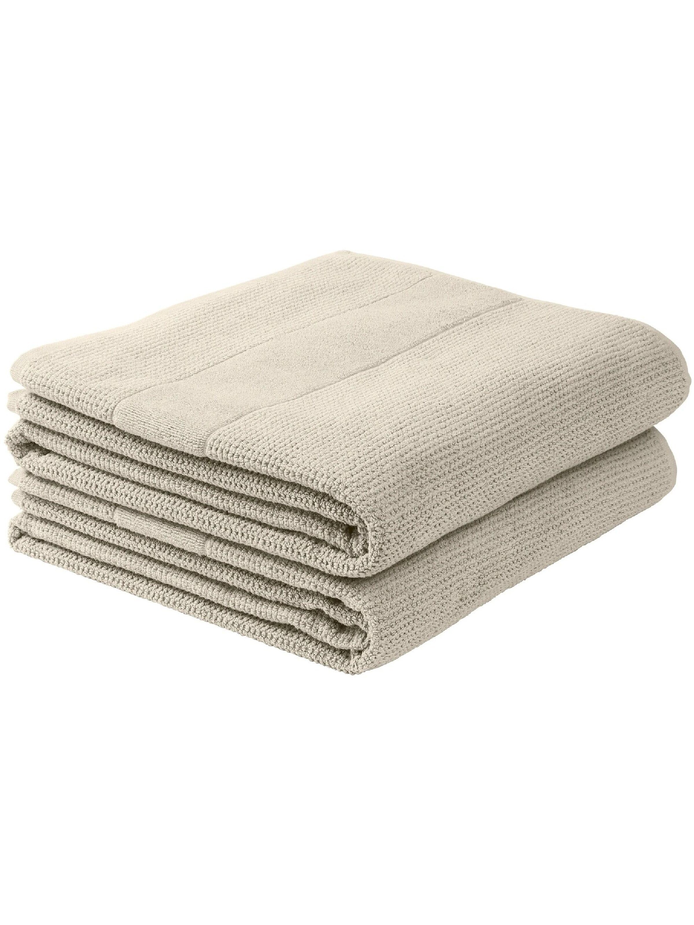 SCHIESSER Duschtücher 'Turin' in Beige: Vorderseite