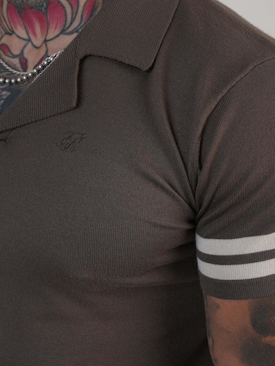 SikSilk Shirt 'Tournament Revere Polo' in Brown, Item view