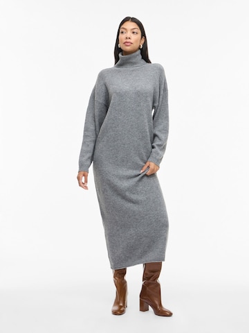 VILA Knit dress 'VIBREENA' in Grey
