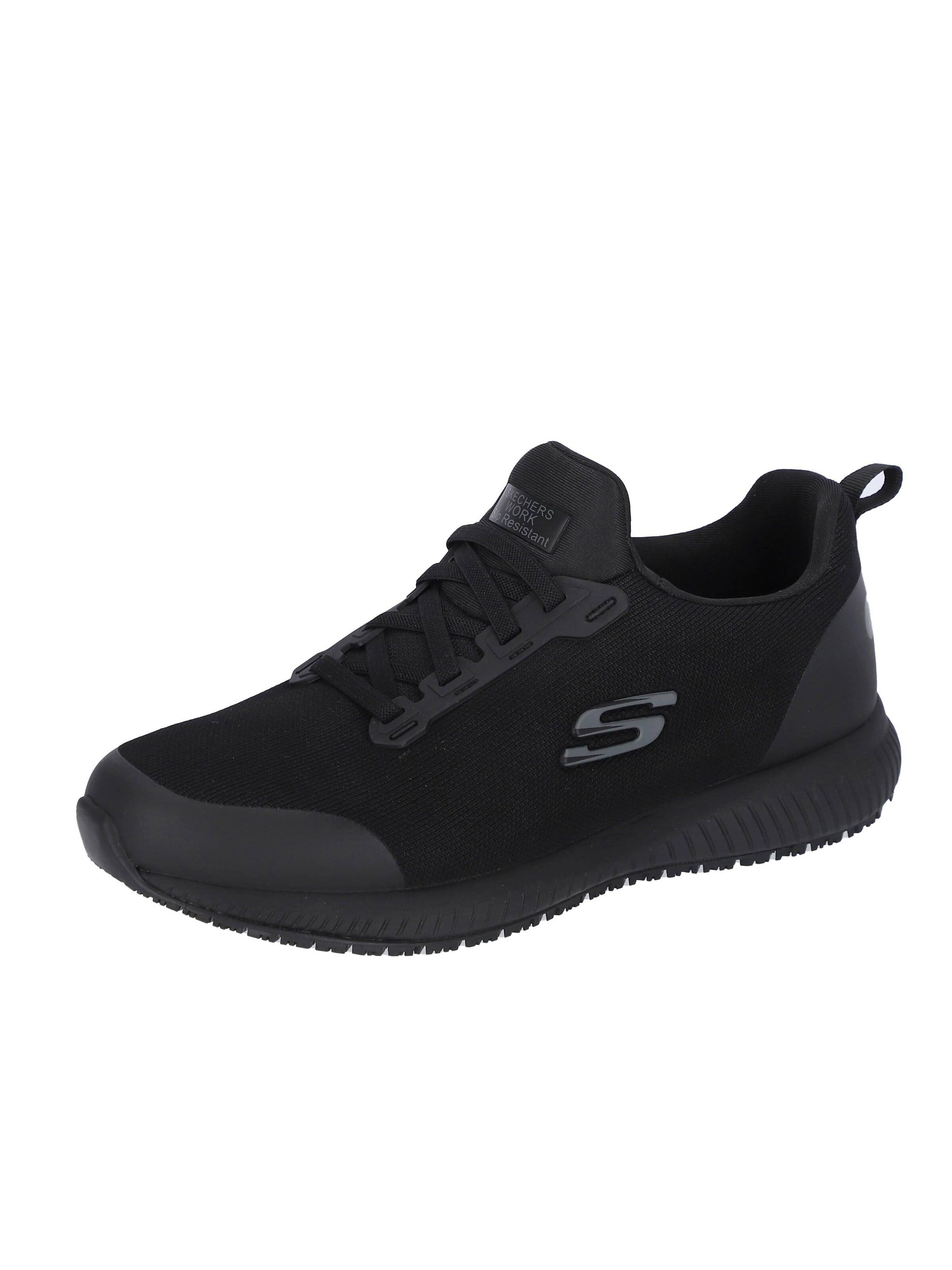 SKECHERS WORK Footwear Platform trainers 'Squad Sr' in Black: front