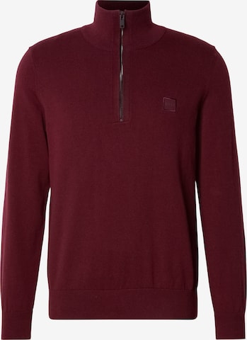 raudona BOSS Megztinis 'Kanobix_S': priekis