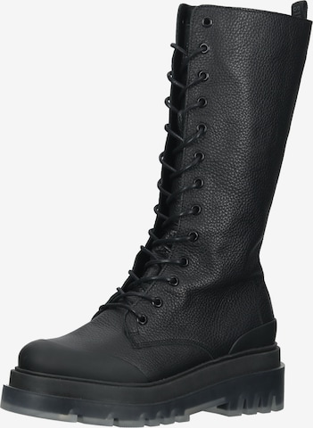 STEVE MADDEN Lace-Up Boots in Black: front