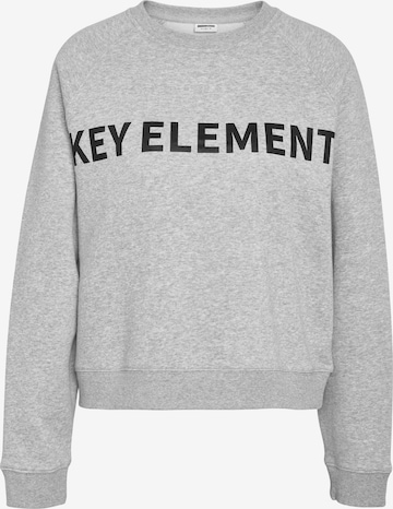 Noisy may Sweatshirt 'ALDEN' in Grijs: voorkant