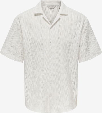 Chemise 'ONSDani' Only & Sons en blanc : devant