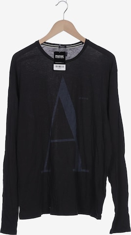 Armani Jeans Shirt in XXXL in Black: front