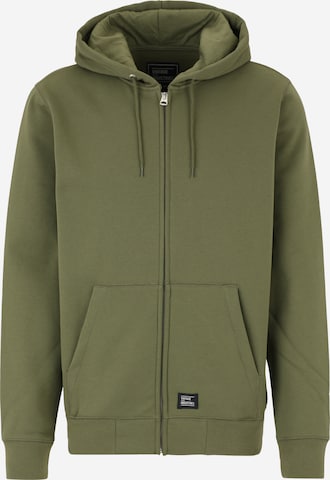 Vintage Industries Кофта на молнии 'Redstone' в Зеленый: спереди