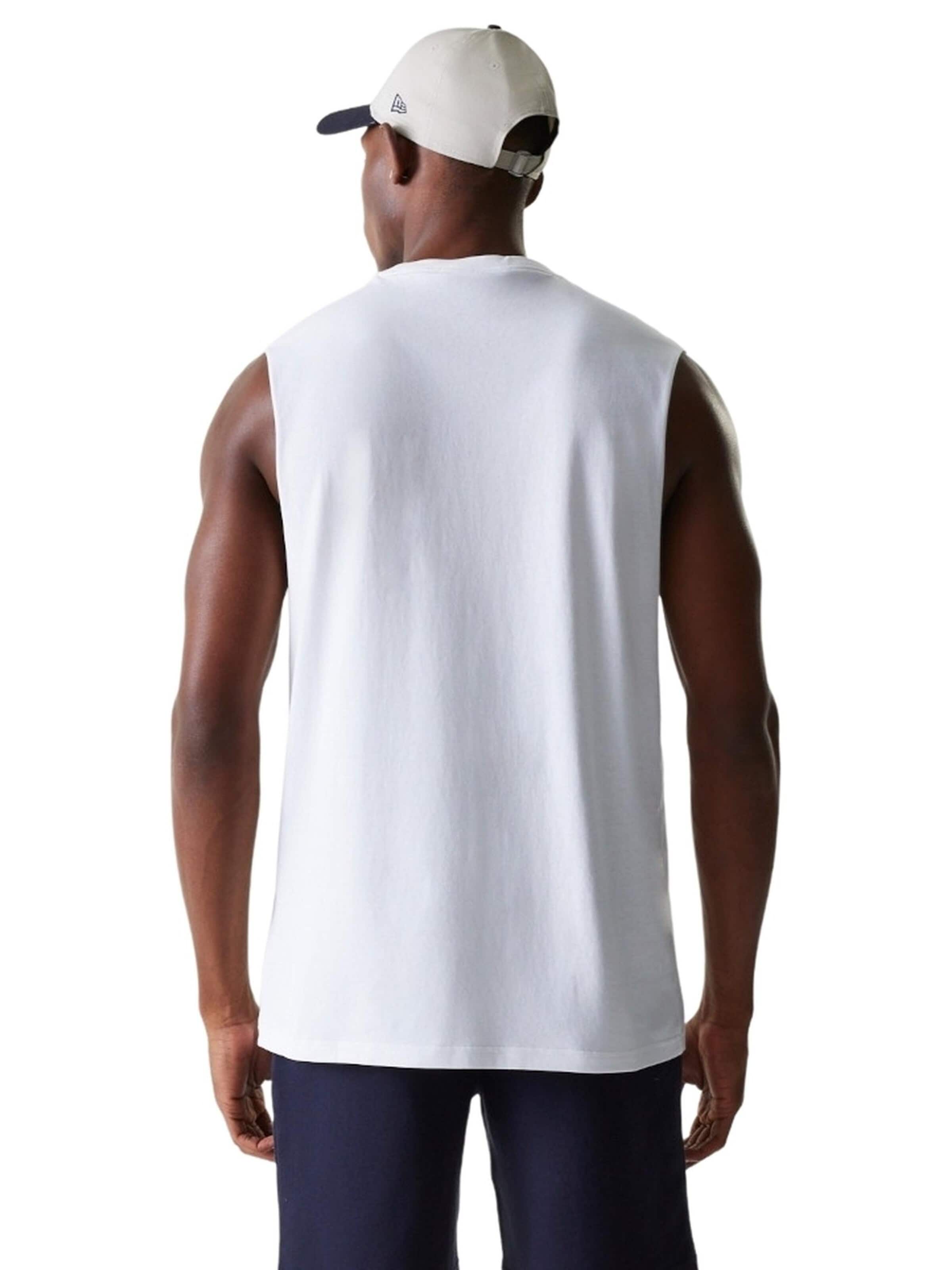 NEW ERA Shirt 'Camiseta new era blanca tirantes yankkes midi logo sleeveless tee' in White